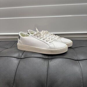 Thousand Fell Lace Up White Eco Recycled Tennis Shoes Mens size 10.5 Green